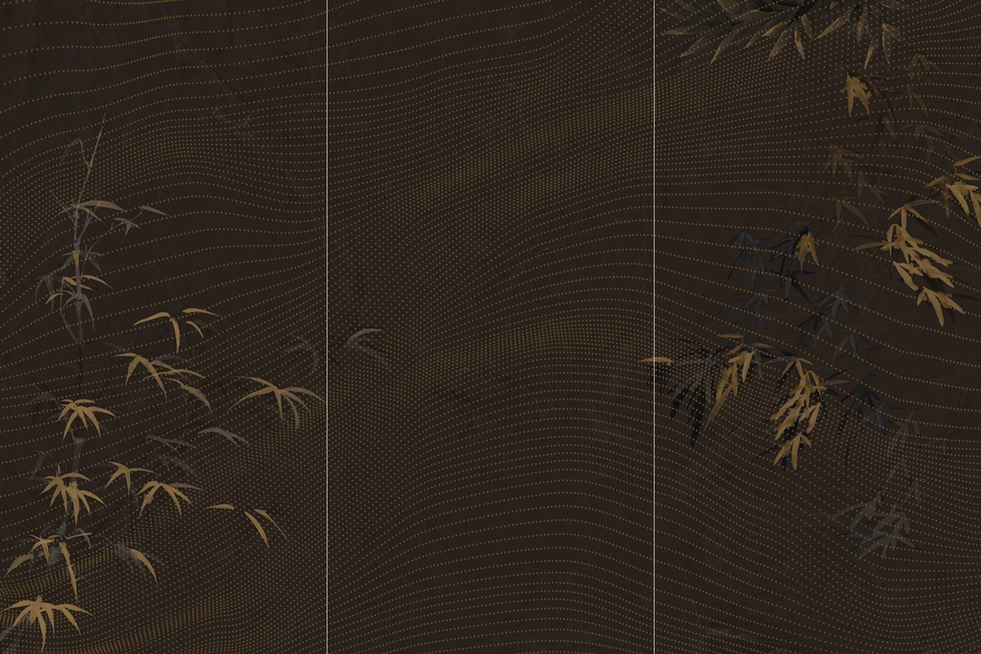 HJ9L2412019月夜竹影（亮光，3片連紋）